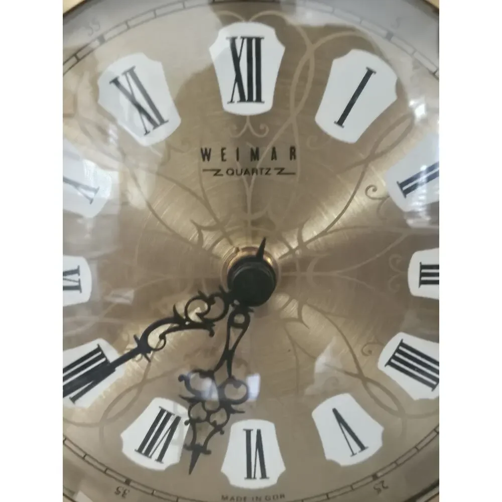 Vintage Weimar Clock German Democratic Republic (East Germany) Quartz Mantle
